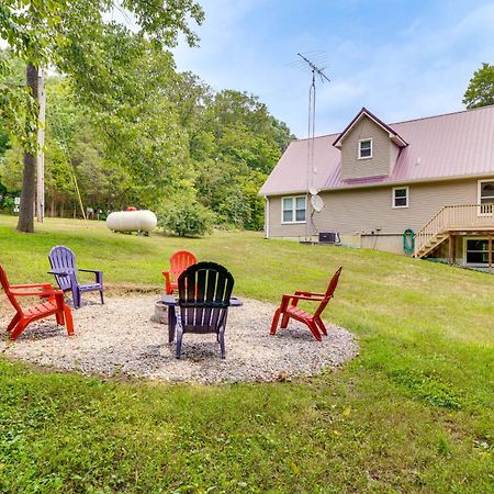 Modern Eckerty Home With Deck On Patoka Lake! Taswell Eksteriør bilde